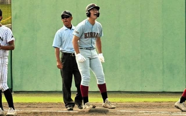 誰よりもバットを振って　代打で貢献する近大付・谷村虎太郎選手