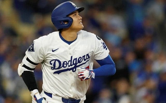 大谷翔平、今季3度目の3試合連続弾で投手大谷を“自援護”！年間56本ペース、リーグトップタイに並ぶ