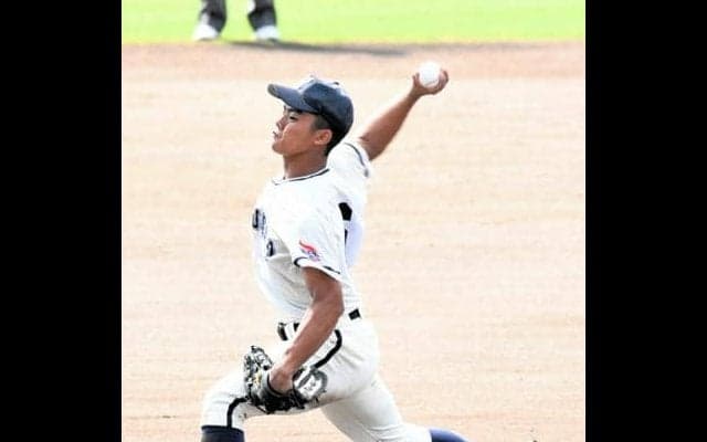 福井商の遊撃手・松浜選手が先発、自己最速タイ146キロも及ばず