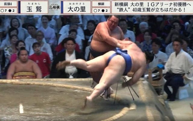 玉鷲、偉業直後に…カメラが捉えた40歳とは思えぬ“鬼気迫る”光景 「すごいなもう！」豊ノ島が驚嘆