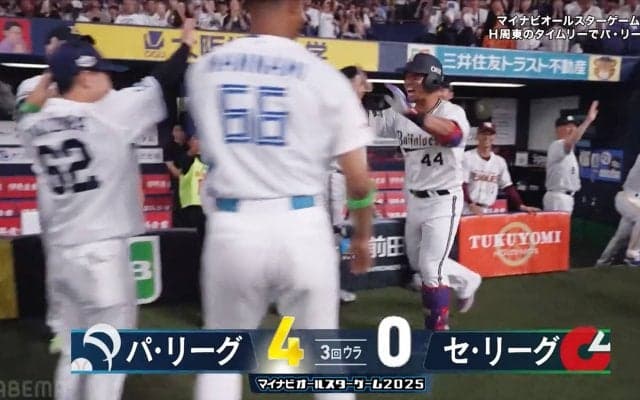 オールスター第1戦はパ・リーグが5ー1で快勝！頓宮裕真は豪快3ランでMVP　新庄監督はガチャポン打順考案にサングラス電飾で盛り上げる