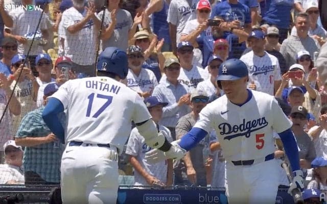 「恐れ入りました」大谷翔平の圧巻37号弾で捉えた“神光景” フリーマンの“動き”に合わせ実況が言葉を添える