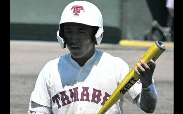 出塁率7割超　選球眼抜群の田辺・田中選手は監督の長男　自宅では…