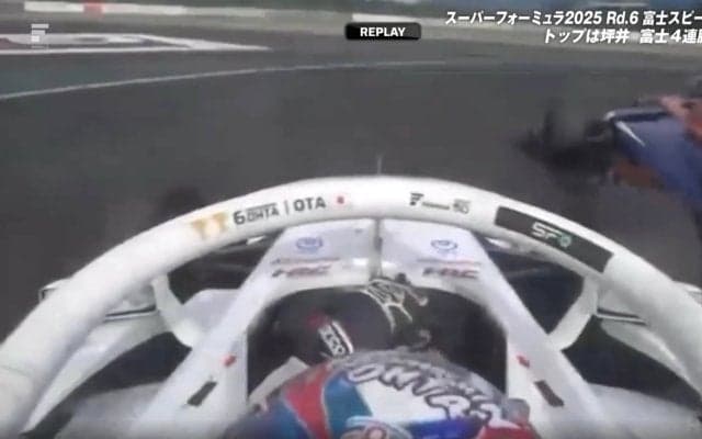 「当たってなかった？」ホンダvsホンダの同門バトルで“まさかの展開” 「かなり際どいところですね」捉えた接触の瞬間に反響