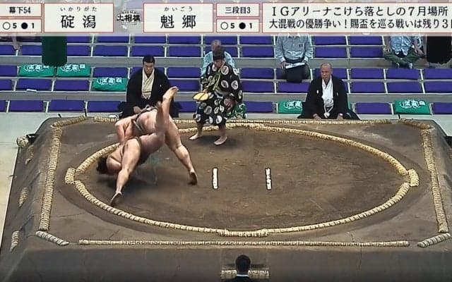 力士の顔が… 土俵に“強打”でスゴイ音 立ち上がった姿に「だいじょぶかよ」驚きと心配の声 「漢の負け方」勝利への執念に感嘆も