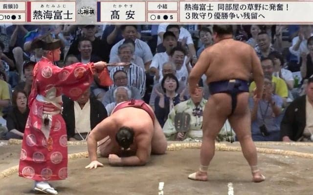 “お茶目な愛されキャラ”熱海富士が“感情剥き出し”カメラが捉えた瞬間　元若乃花が驚き「珍しい……」