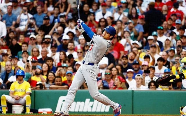 大谷翔平、2試合ぶり38号で2位と2本差　CY賞候補左腕から先頭弾など4打数1安打1打点　ドジャースは逆転負けで連勝ストップ