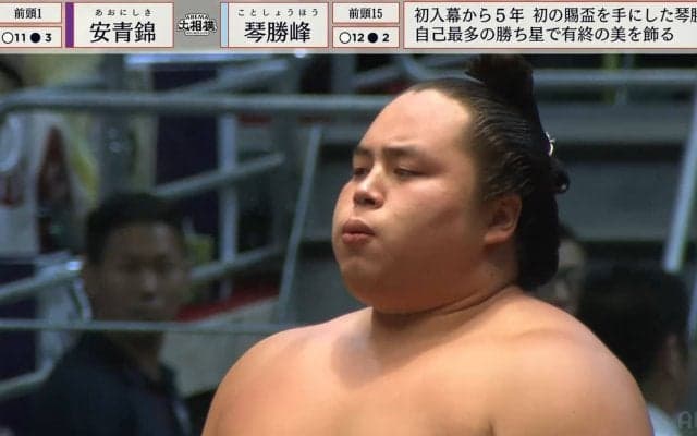 琴勝峰が初優勝！ 本割でウクライナ出身の安青錦を撃破 名古屋「IGアリーナ」こけら落としで悲願の賜杯