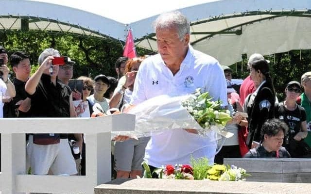 ジーコ氏が被爆80年の広島で試合　ロナウジーニョ氏アルシンド氏も