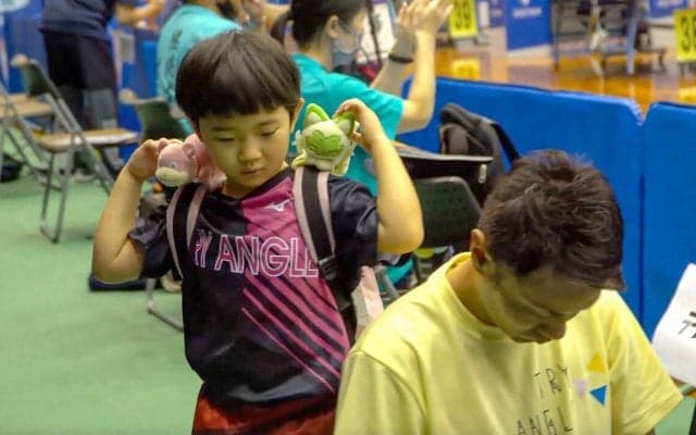 今大会女子最年少選手！「5歳7ヶ月」で全国出場・吉岡朱理【卓球 全農杯2025