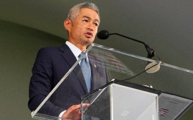 イチロー氏が英語で絶叫…米注目「アメージング」　弓子夫人は照れ笑い「この男が大好き」