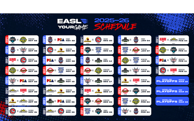 EASLが2025－26シーズンの試合日程発表…Bリーグ勢は10月8日に開幕戦