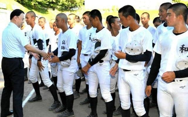 「開星旋風を起こしたい」　知事の激励を受け、甲子園に向け決意