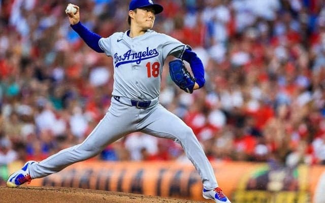 山本由伸に9勝目の権利　7回1失点…9K好投で後半戦“初白星”へ、大谷翔平の適時打に笑顔も