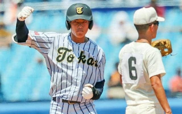 東海大菅生の小上防登生選手　ふるさとの石川県を思い、打席に