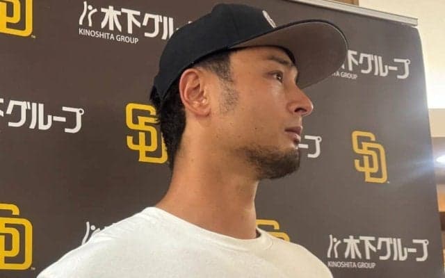 ダルビッシュ、また“KID”Tシャツで取材対応　歴代最多204勝…家族に感謝「支えられた」