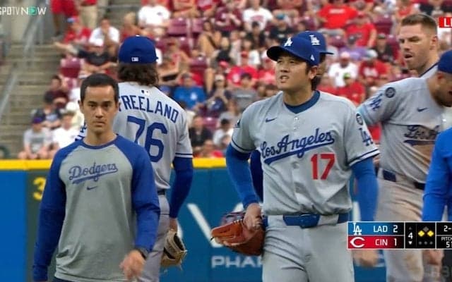 大谷翔平、今季最多51球1失点4奪三振も3回3分の0で緊急降板　リリーフ陣にマウンド託す