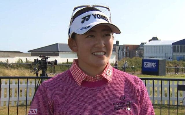 岩井千怜、天候に左右されずに「気持ちは明るく淡々とゴルフをしたい」