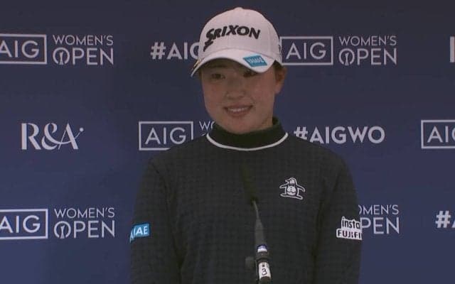 竹田麗央「切り替えてプレーできた」　前半9番でダボ叩くも後半4バーディで首位発進