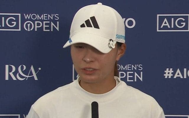 19年覇者・渋野日向子は105位「ちょっと体が固まっているなという感じ」