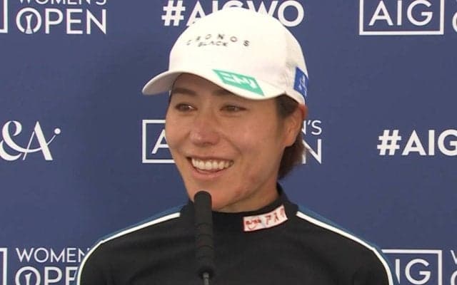 岡山絵里、首位発進は「全然想像していなかった」　ショット好調で大きなトラブル回避