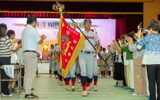 夏の甲子園連覇をめざす京都国際の壮行会「最後まで諦めずにプレー」