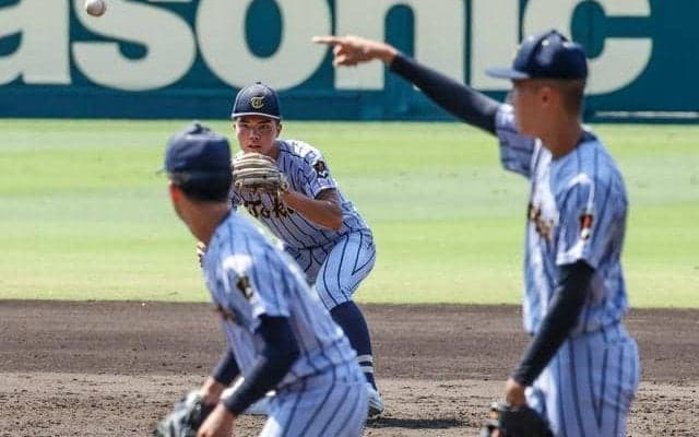 東海大星翔、甲子園で練習　感触を攻守で確認