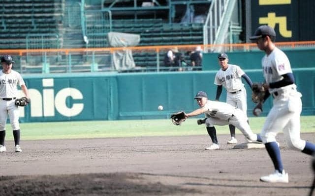 市船橋、憧れの甲子園で練習　本番に向け打撃や投球の感触を確認