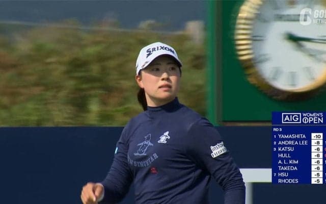 【動画】竹田麗央は「74」で4位後退　8番パー3は傾斜を使ったスーパーショットでバーディ奪取
