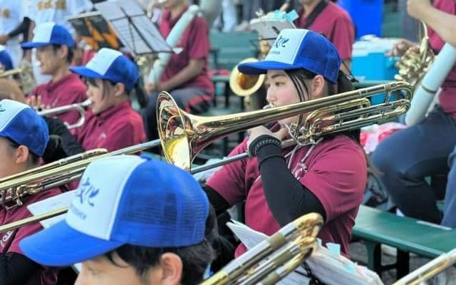 ライバルが「友情」応援　長崎大会決勝で敗れた九州文化学園吹奏楽部
