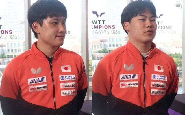 張本智和、日本開催大会で誓う決勝進出「最終日まで残れるように」　快進撃期待の18歳・松島輝空もエースの背中追う【WTTチャンピオンズ横浜】