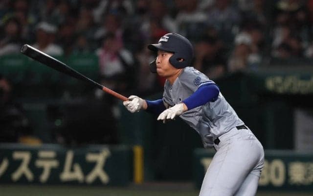 小松大谷・田西は無念の4打数無安打、次のステージで活躍誓う【25年夏甲子園】