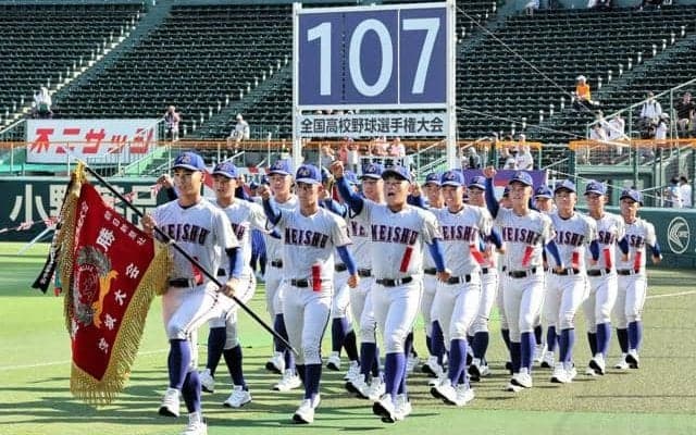 明秀日立「出来栄えよかった」　夏の高校野球選手権開会式