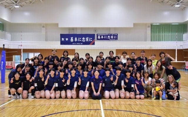 地元インターハイに臨む就実高を豪華OGが激励 西畑監督は「今までやってきたことを全部出す」