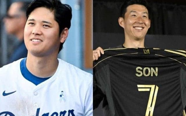 「オオタニに匹敵する存在」韓国代表ソン・フンミンの衝撃的な“米上陸”に母国紙も驚嘆！ 大谷翔平との比較論も展開