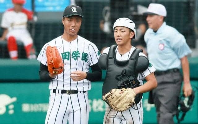 「兄を越えた」1勝導く　今年から捕手の津田学園・犬飼悠之介選手