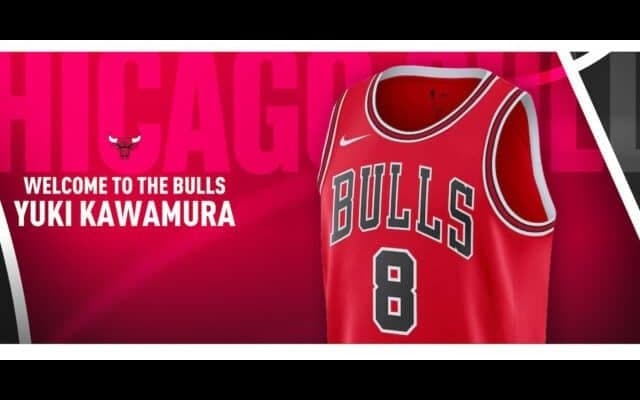 河村勇輝のブルズユニフォーム販売…NBAの名門を象徴するレッドとホワイトの2色展開