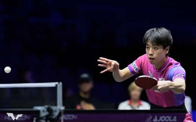 篠塚大登、日韓対決敗戦に「1、2球の差がまだまだ足りない」　21歳サウスポーは新天地・ドイツでの進化を誓う【WTTチャンピオンズ横浜】