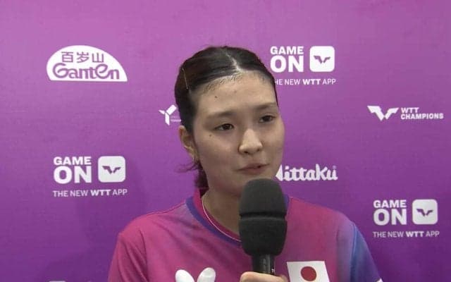 【インタビュー】橋本帆乃香「今まで出れなかった大会に出れてチャンスが巡ってきている。今の調子で頑張りたい」【卓球 WTT横浜】