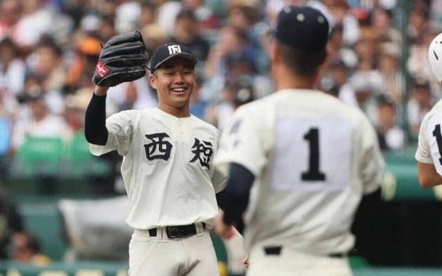 西日本短大付・背番号11の原が好リリーフ、大会3号＆スーパーキャッチの山下「思わずガッツポーズがでました」」【25年夏甲子園】
