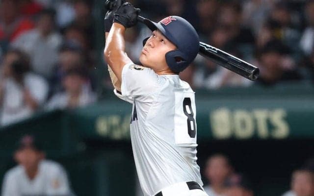 甲子園で話題の“そっくり”「フォームが大谷さん」　SNSで注目の「強打者の構え」