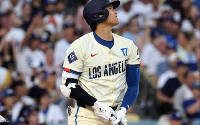 大谷翔平は「まだ2年目だが…」ド軍の歴史に刻まれる“快挙”「すでに球団史上特別な存在」豪快40号でシーズン55本ペース