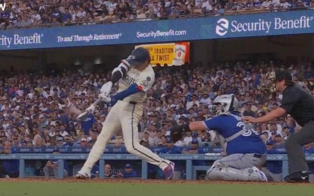 なんだこれは… 大谷翔平、爆速特大弾の“神スイング”が「理想的」「カッコよすぎ」コンパクトで無駄のない軌道に「全盛期のボンズみたい」