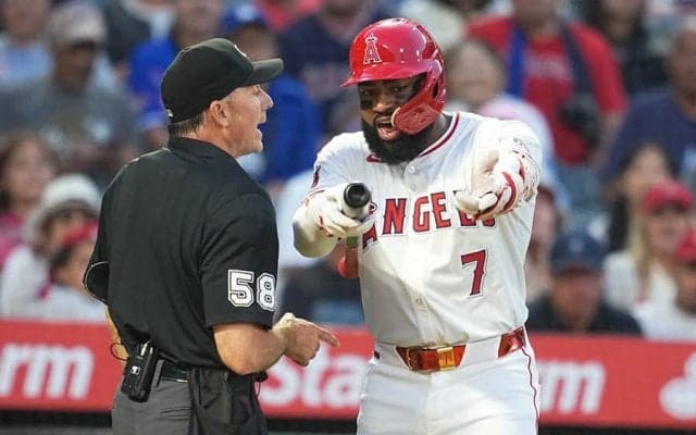 大谷出場試合でまさかの退場劇　エ軍26歳が三振判定に激昂→即宣告…本拠地ブーイング