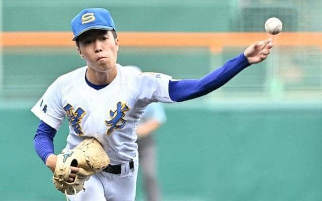 多彩な変化球テンポ良く　エースとして投げきった聖光学院の大嶋投手