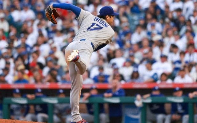 大谷翔平、12試合連続安打＆力投の80球7奪三振　ドジャースは2戦連続逆転負けの4連敗で首位陥落