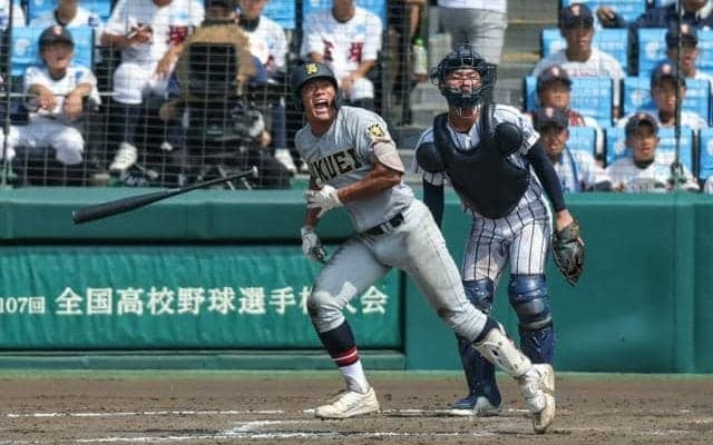「ランナー無しでも得点圏」八回にソロ本塁打　仙台育英の高田選手