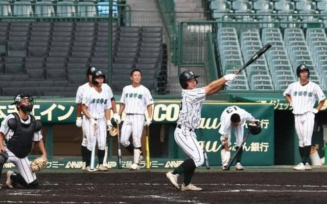 横浜戦見据え津田学園が甲子園練習　佐川監督「大きな経験値」