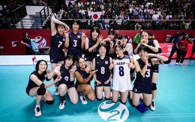 U21女子日本代表が世界一へ王手 セッター花岡千聡のトス回しも光りブルガリアにストレート勝ち