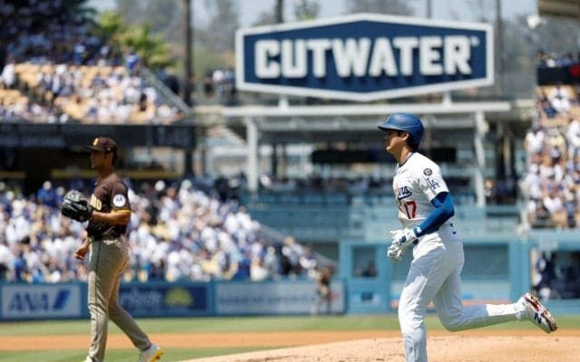 大谷翔平、1安打1左飛でダルビッシュ有との今季初対戦は引き分け　ドジャースは接戦制し首位攻防戦を3連勝でスイープ